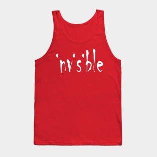 I is Invisible Chronic Illness Spoon Theory Typography Tank Top